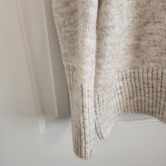 William Rast Women's Medium Cowl Neck Sweater In Heathered Beige Knit - Picture 8 of 8